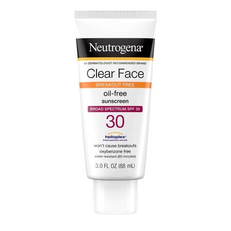 NEUTROGENA Neutrogena Clear Face Break-Out Free Liquid Lotion SPF 30 3 oz., PK12 6811087